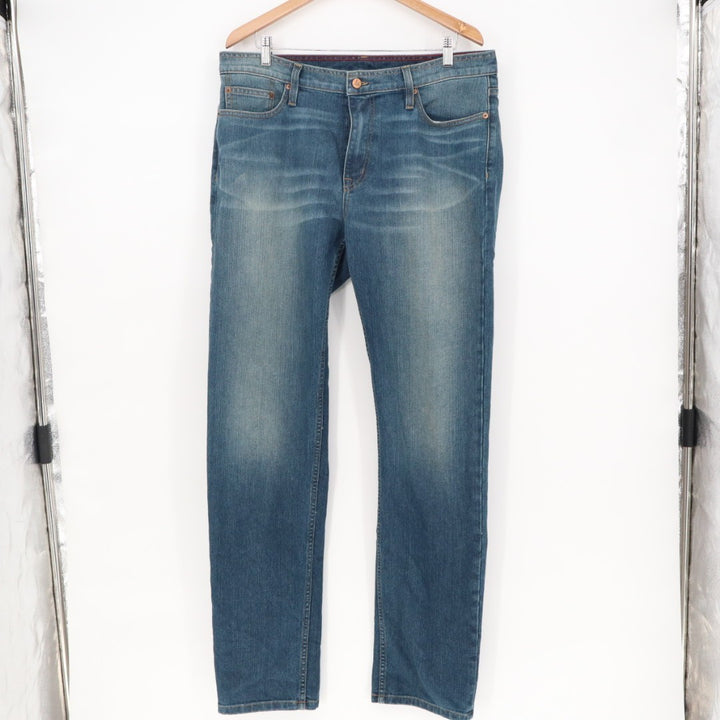 American Giant Dakota Jeans Mens 36x34 Blue Denim Preppy Cotton Stretch Straight