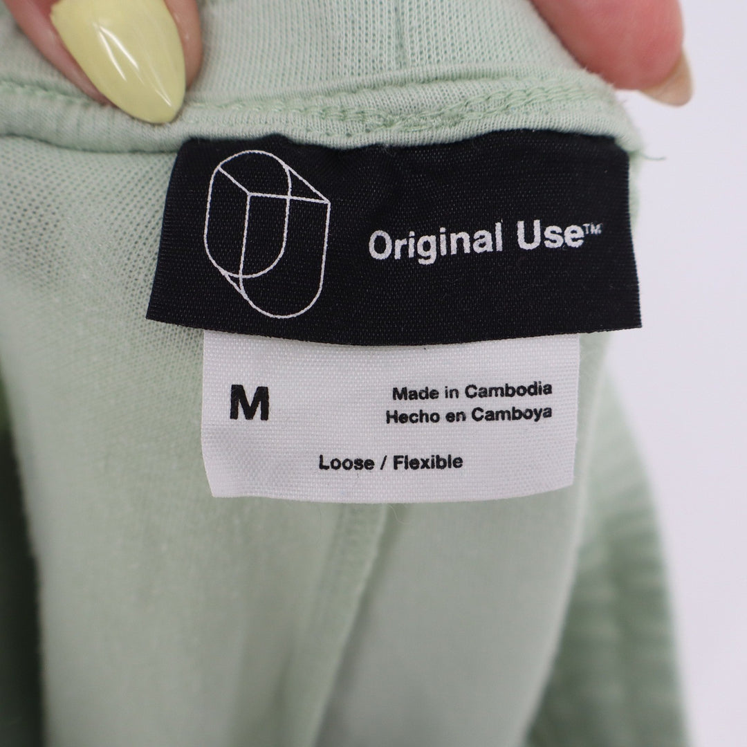 Original Use Mens Sage Green Jogger Sweatpants Loose Fit Size M