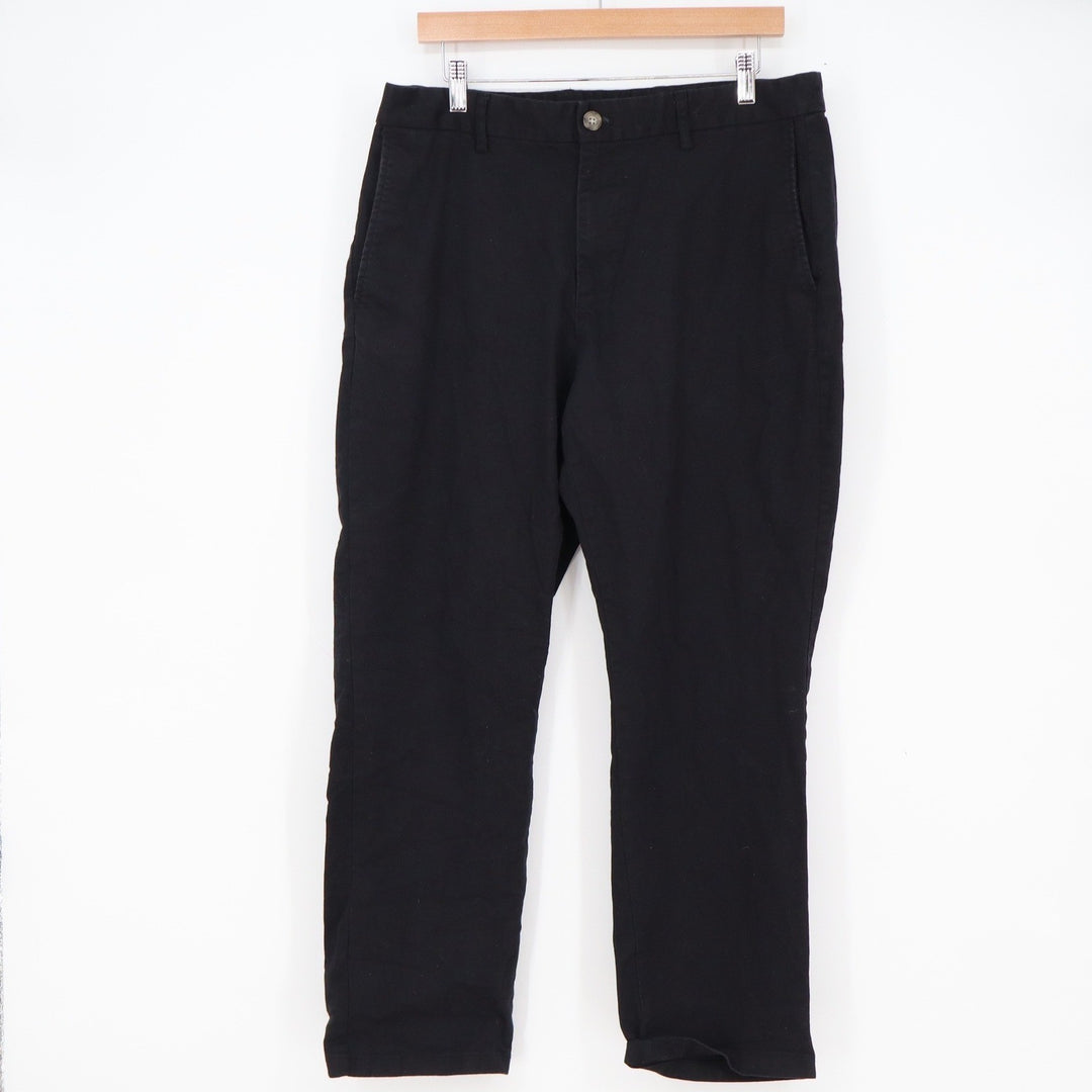Old Navy Pants Mens 34x30 Straight Built-In Flex Black Chino Excellent