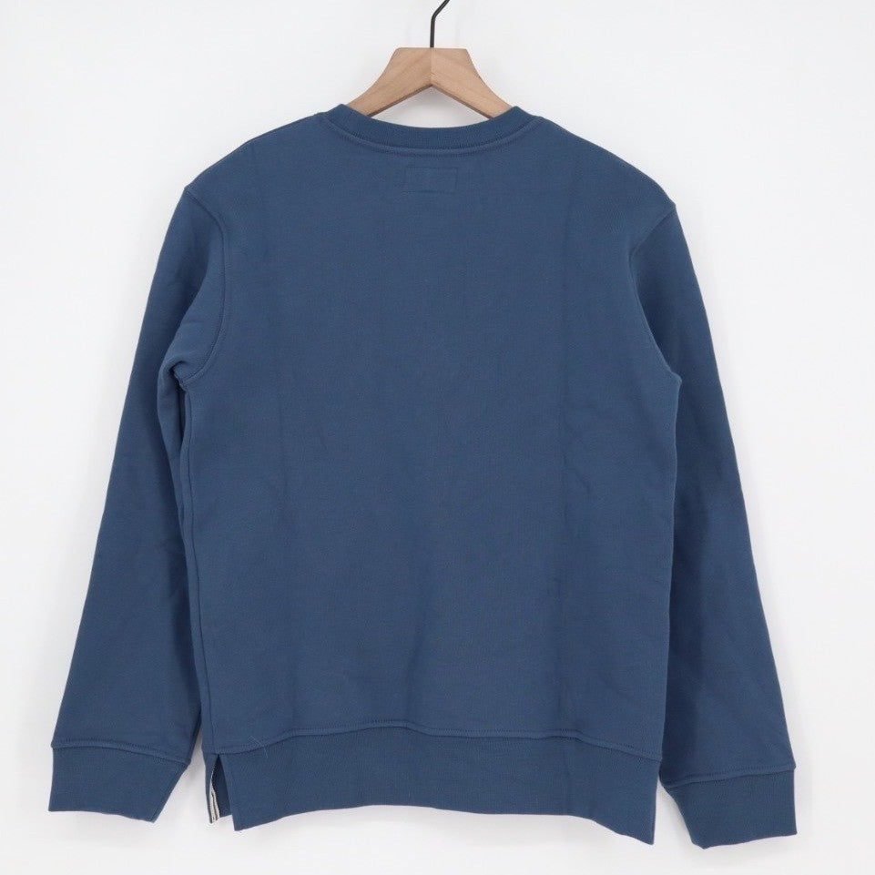 American Giant Midweight Sweatshirt Womens XS Blue Cotton Fleece Lined Crew Neck