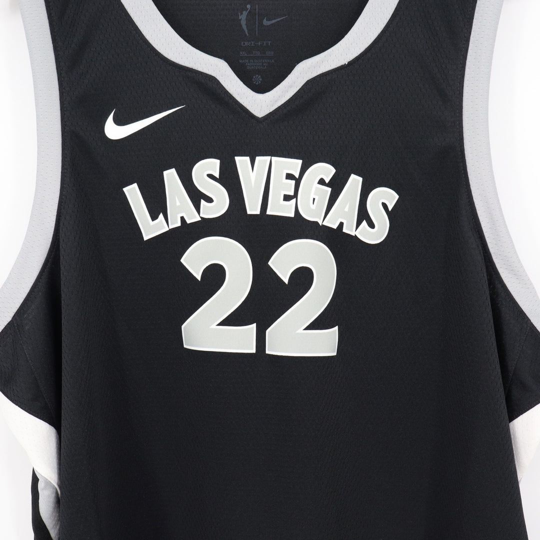 Nike Las Vegas Aces A'ja Wilson 22 WNBA Explorer Edition Jersey Black XXL