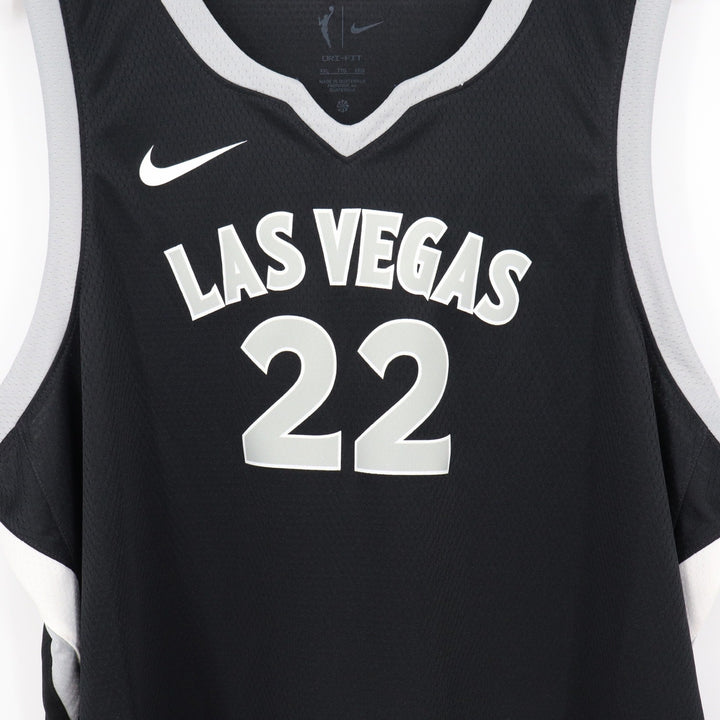 Nike Las Vegas Aces A'ja Wilson 22 WNBA Explorer Edition Jersey Black XXL