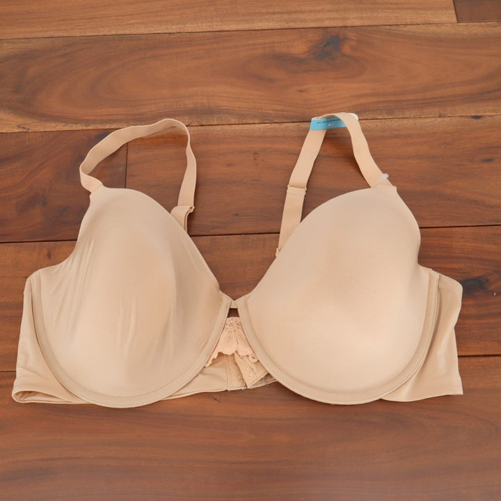 Maidenform One Fab Fit Bra Womens 40C Nude Nylon Stretch Full Coverage Underwire