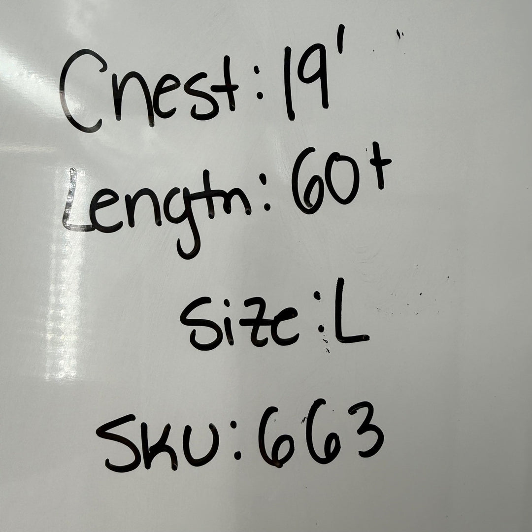 Text on a white background indicating measurements and SKU number