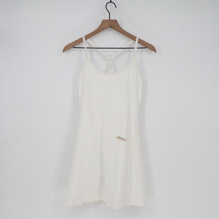 Outdoor Voices Tennis Dress Womens XS White Stretch Built-In Shorts Racerback