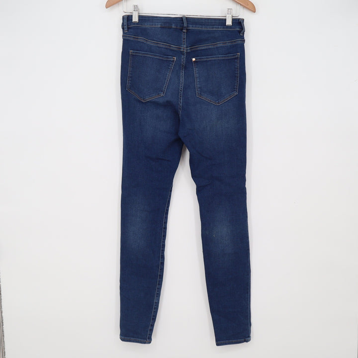 H&M Jeggings Womens 29/32 High Waist Dark Blue Skinny Stretch Denim Excellent