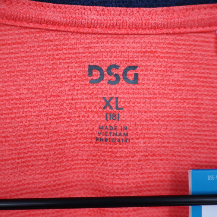 DSG Boys Pieced Graphic Movement Tee Cabana Coral Navy XL 18 Basketball 1989 NWT
