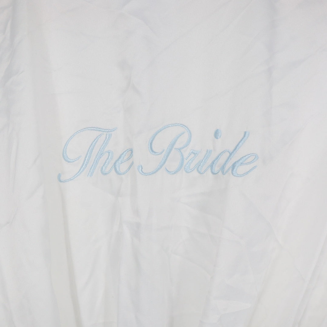In Bloom by Jonquil The Bride Wrap Robe Womens Medium White 3/4 Dolman Sleeve