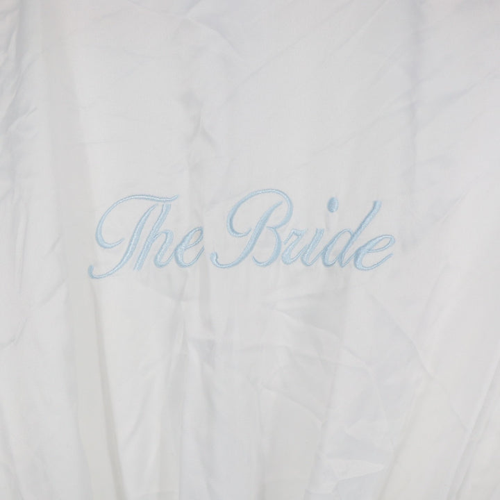 In Bloom by Jonquil The Bride Wrap Robe Womens Medium White 3/4 Dolman Sleeve