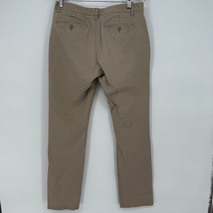 Bonobos Chino Pants Mens 32/32 Beige Canvas Slim Fit Cotton Stretch Skinny Leg