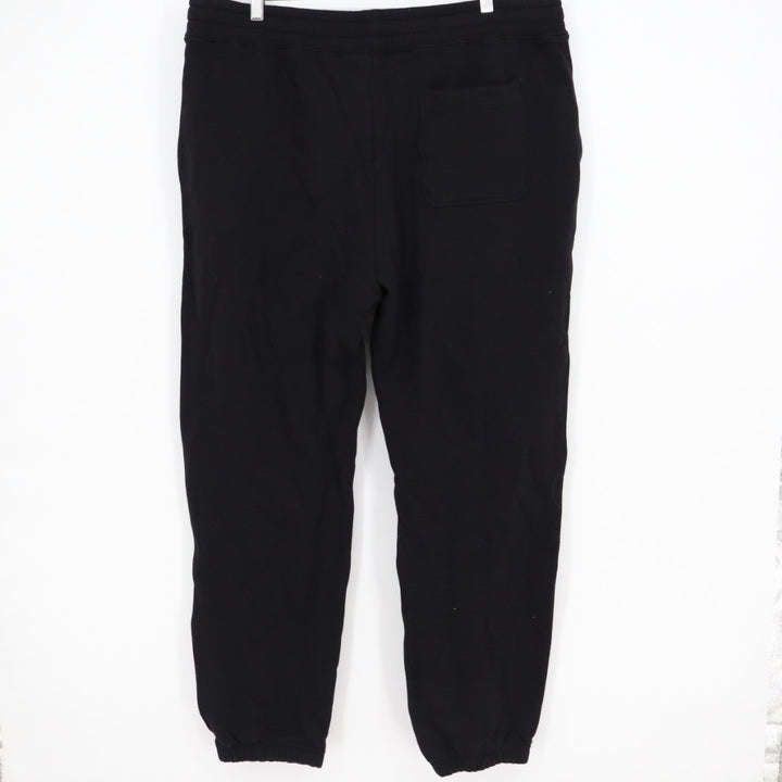 American Giant Sweatpants Men 2XL Black Cotton Fleece High Rise Drawstring Waist