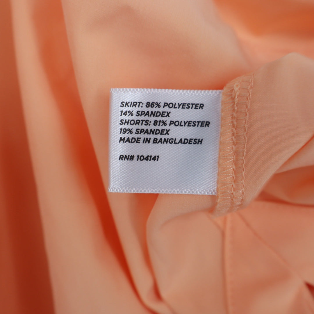 Walter Hagen Performance 11 Peach Orange Pull On Golf Skort XXL 16 Inch Length