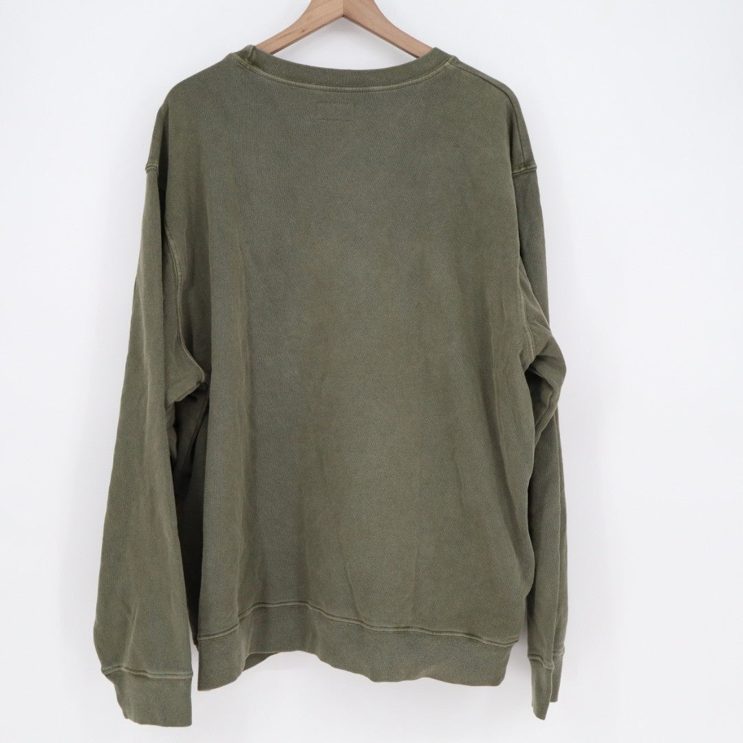 American Giant Vintage Washed Relaxed French Terry T-Shirt Mens 2XL Green Cotton