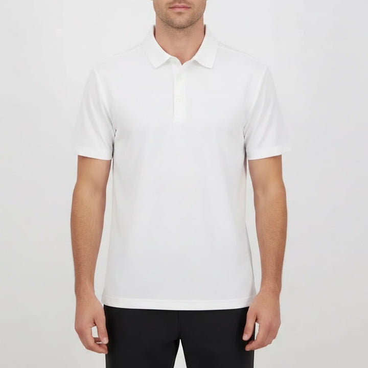 Prince Mens Match Core Polo Shirt White Short Sleeve Tennis Size S