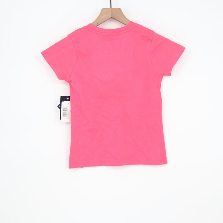 New Era Boston Red Sox Girls Pink Sequin V-Neck T-Shirt Size 7/8 NWT 823AA42