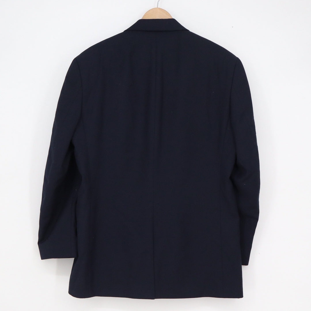 Van Heusen Mens Navy Blue Two Button Blazer Sport Coat Jacket 40R