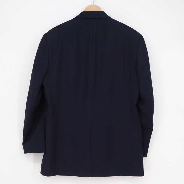 Van Heusen Mens Navy Blue Two Button Blazer Sport Coat Jacket 40R