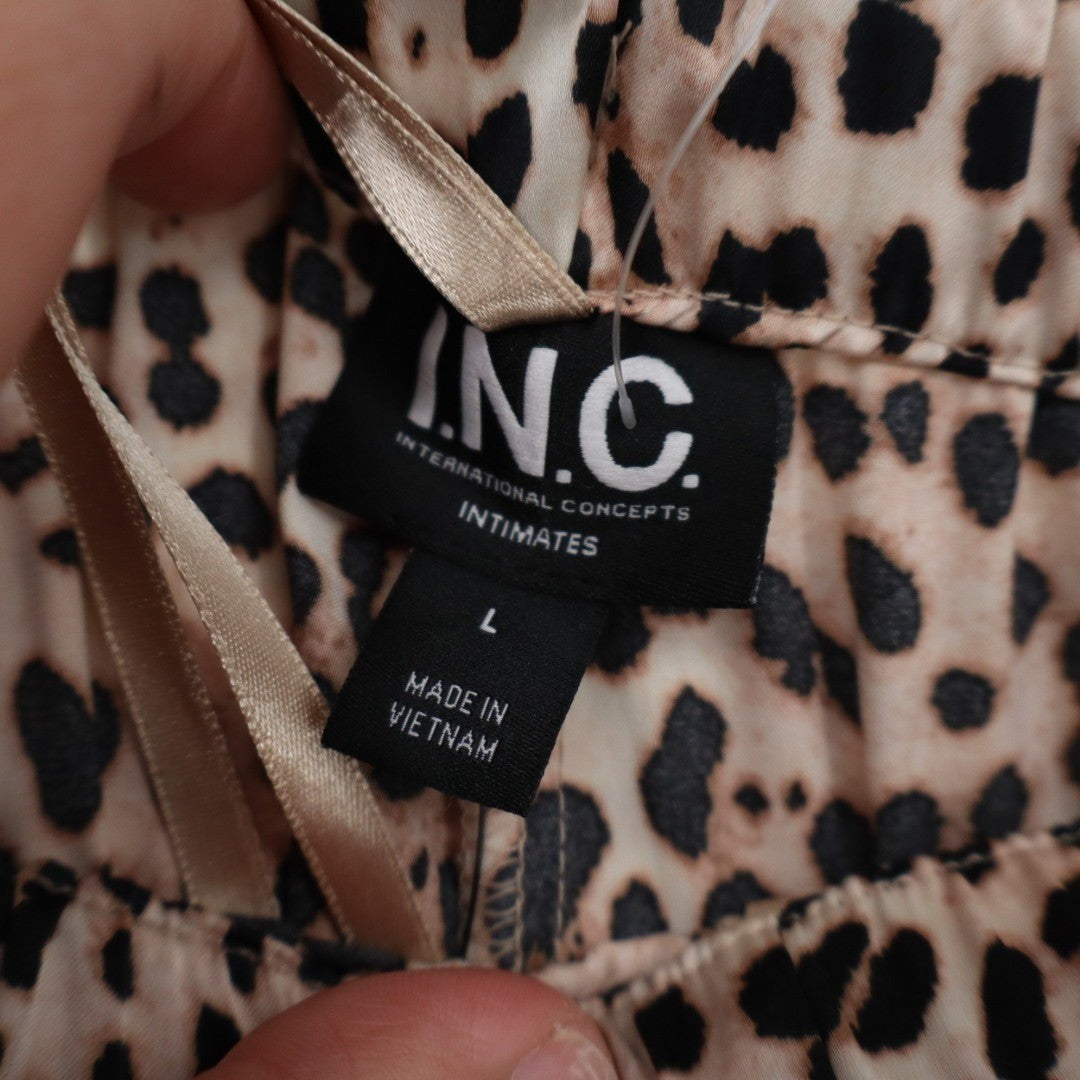 I.N.C. International Concepts Pajama Pants Womens Large Multicolor Animal Print