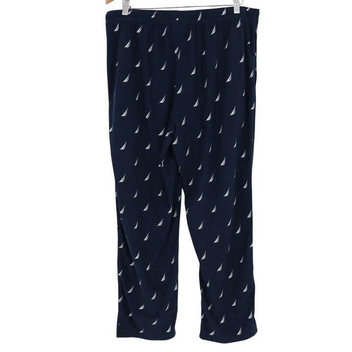 Nautica Sleepwear Navy Blue Sailboat Print Pajama Pants Size XL