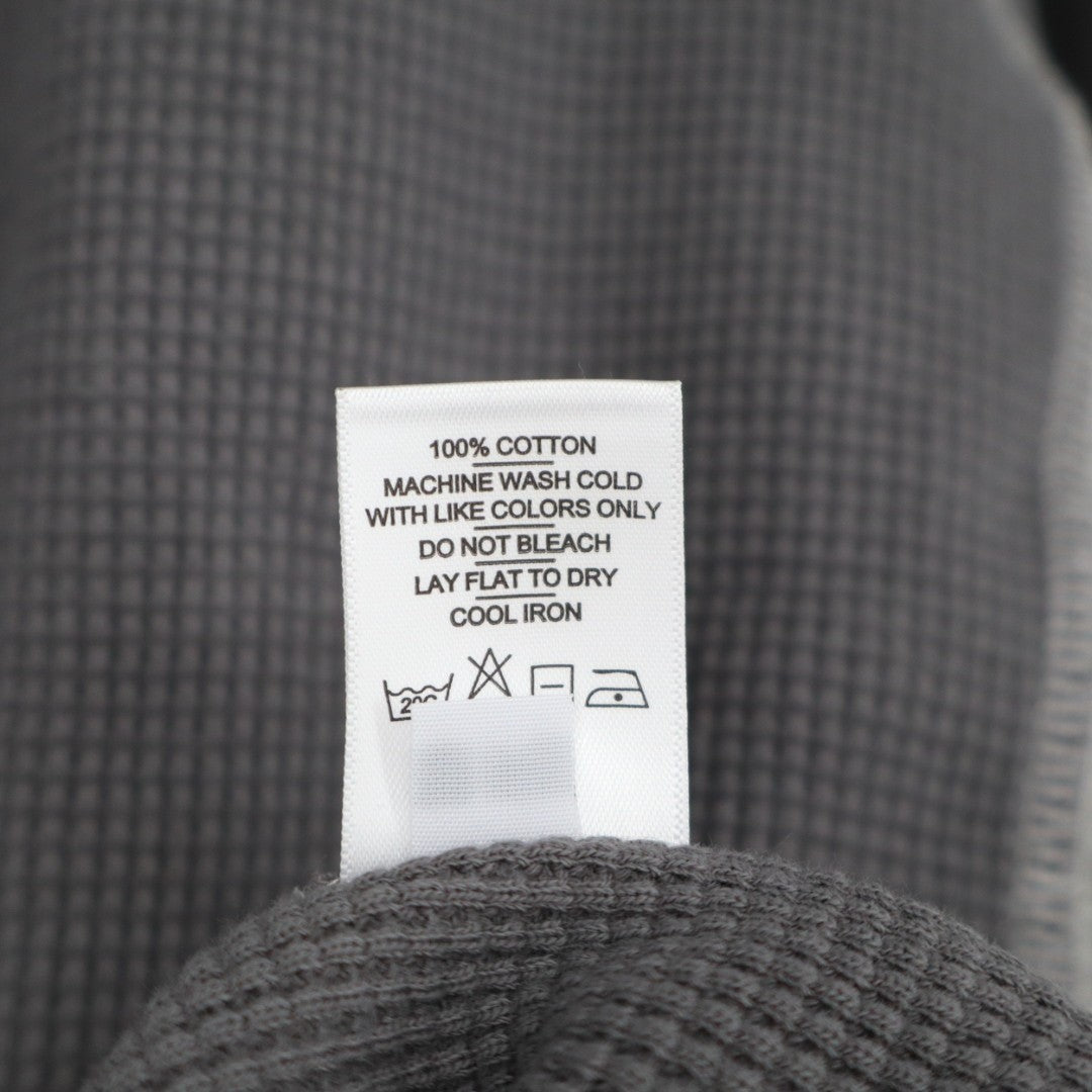 American Giant Colorblock Summit T-Shirt Mens Large Gray Waffle Knit Long Sleeve