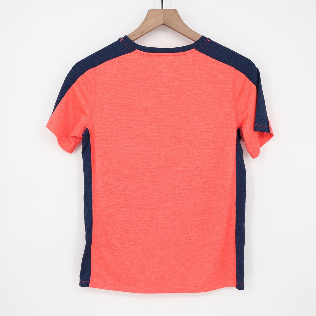 DSG Boys Large 14-16 Pieced Graphic Movement Tee Cabana Coral Basketball 1989