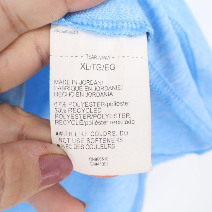 Under Armour Womens XL Light Blue Heathered Loose Fit Short Sleeve Athletic Tee