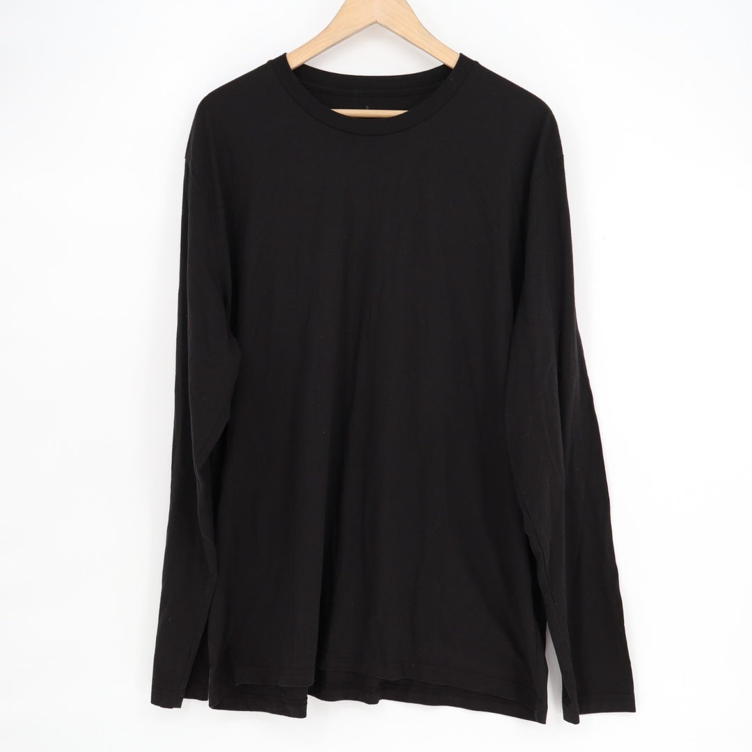 Fresh Clean Tees T-Shirt Mens 2XL Black Cotton Crew Neck Long Sleeve Pullover