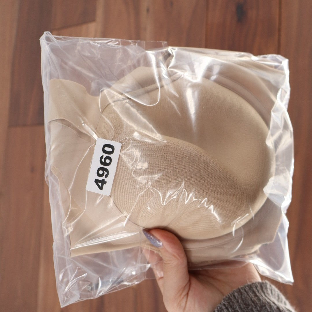 Bali One Smooth U Posture Boost Bra Womens 38C Beige Stretch Padded Underwire