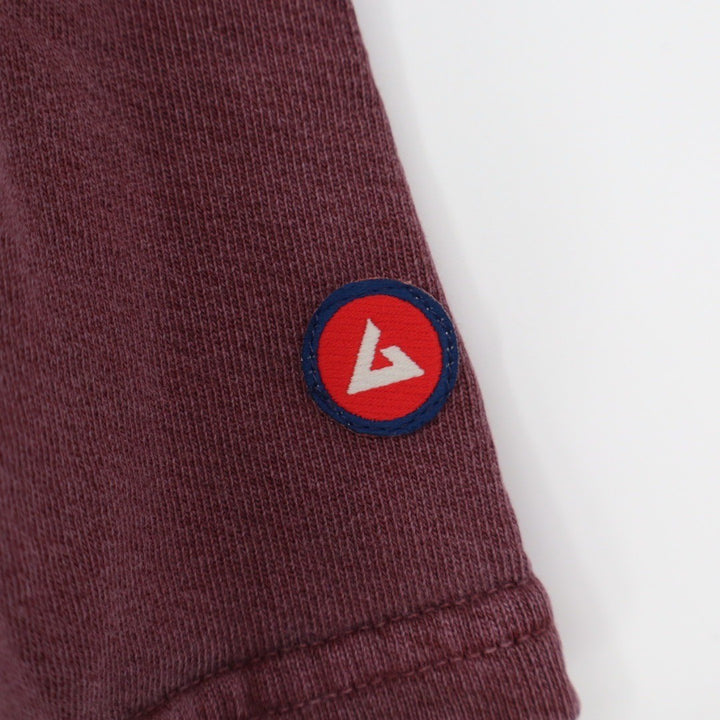 American Giant Burgundy Red Short Sleeve Sweatshirt Crewneck Tee Made in USA M