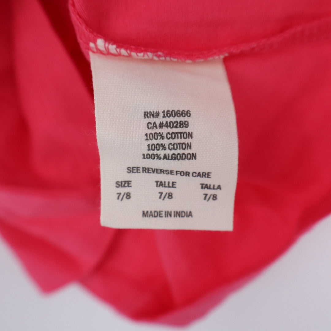 New Era Boston Red Sox Girls Pink Flip Sequin V-Neck T-Shirt Size 7/8 MLB 9537