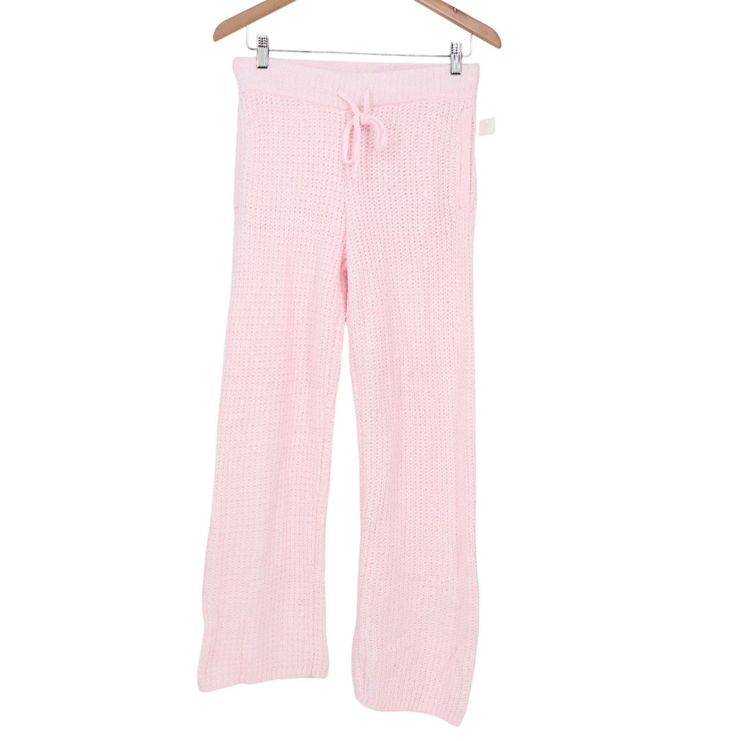 State of Day Intimates Pink Chenille Knit 2PC Lounge Set XS