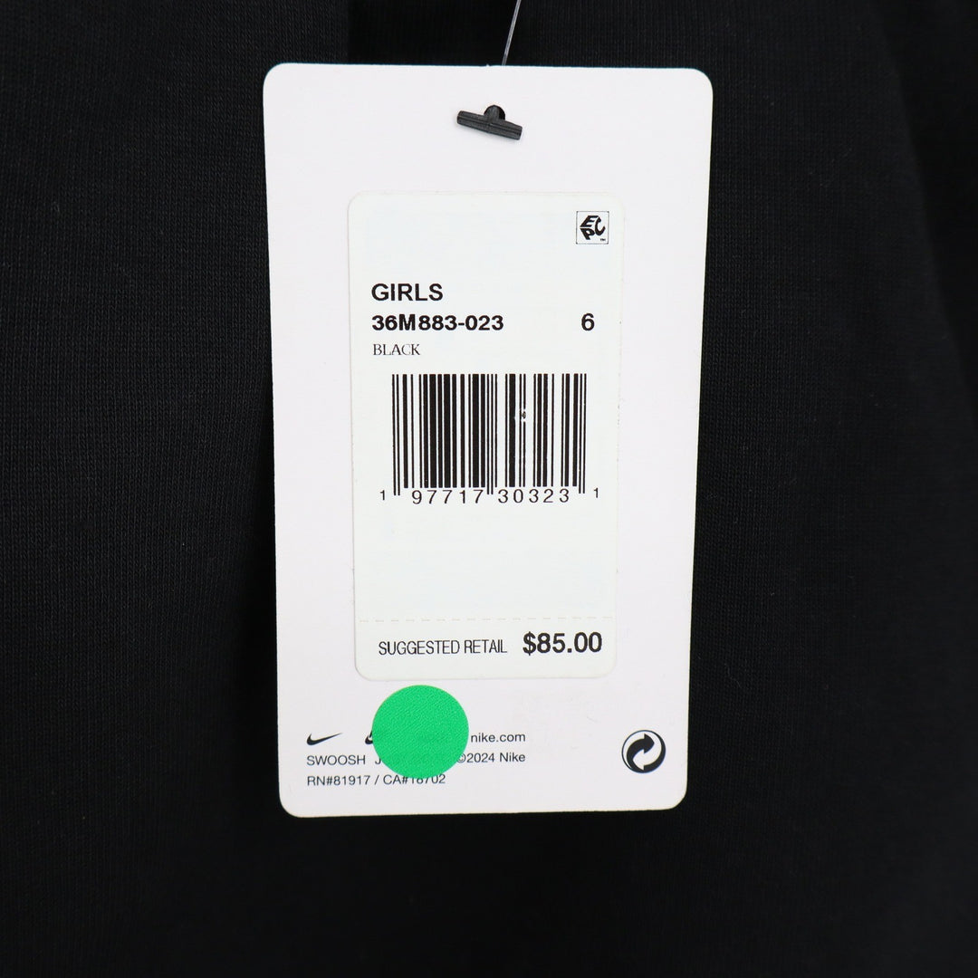 Nike Girls Tech Pack 1/4 Zip Dress Black Size 6 NEW