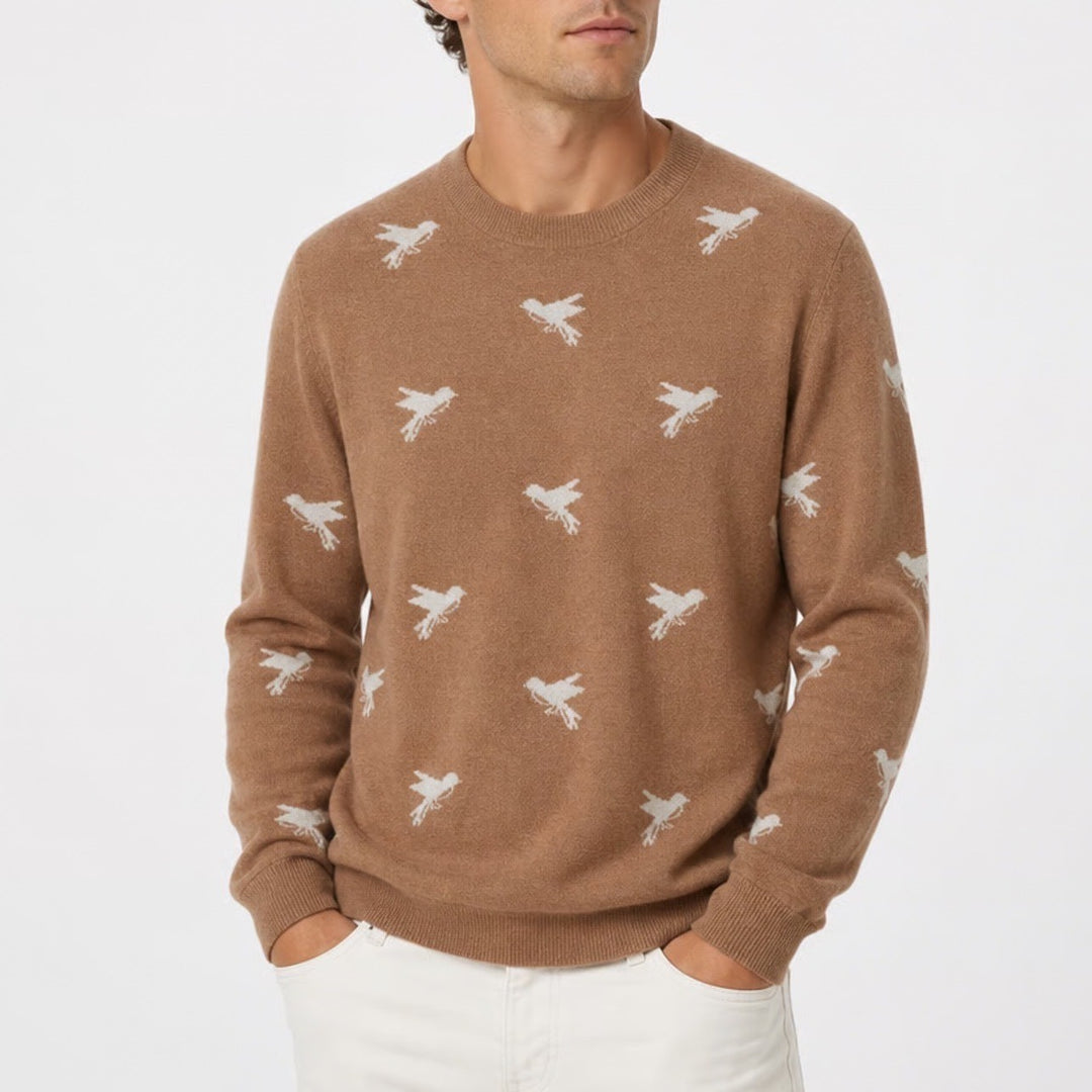 Bonobos Mens Hummingbird Merino Wool Alpaca Blend Sweater Brown Size M