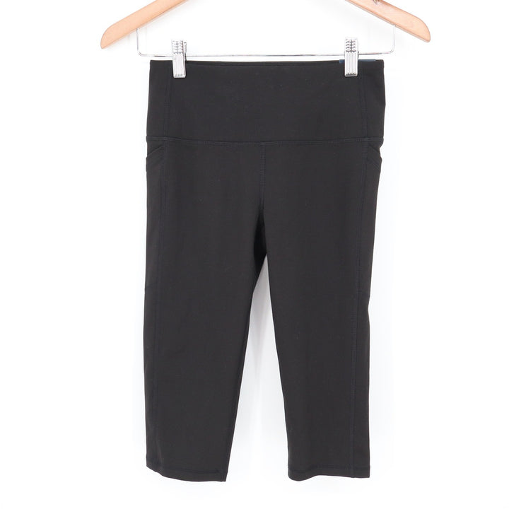 DSG Womens Momentum Crop High Rise Leggings Pure Black XS New