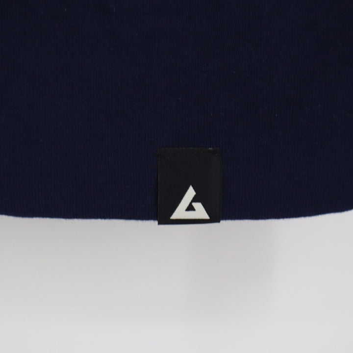 American Giant Hoodie Mens 2XL Blue Full Zip Logo Ribbed Sleeve Cotton Casual
