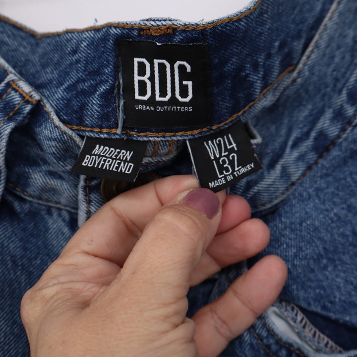 BDG Urban Outfitters Modern Boyfriend Jeans Medium Wash Blue W24 L32 High Rise