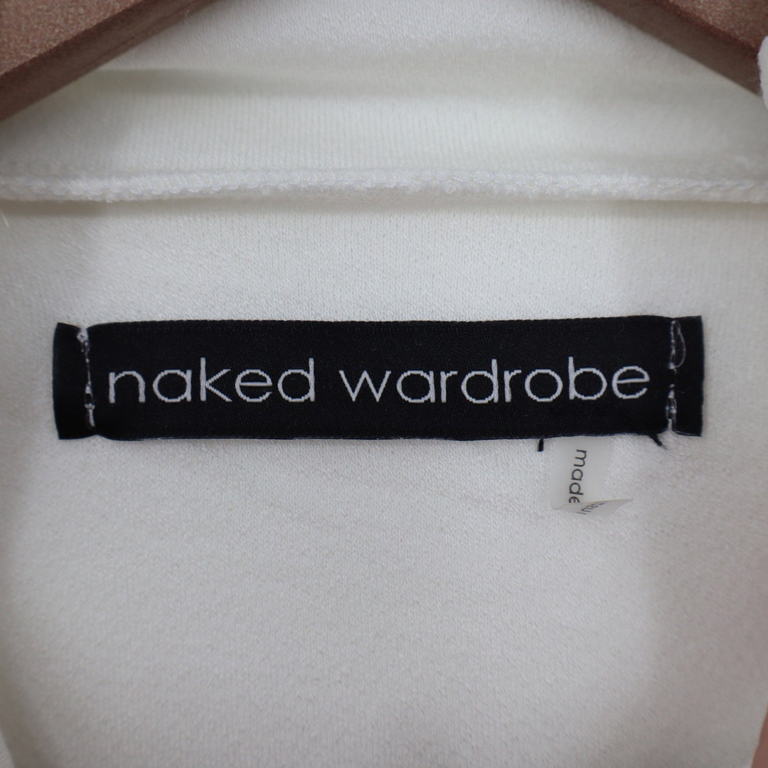 Naked Wardrobe Cream Turtleneck Long Sleeve Bodysuit Small