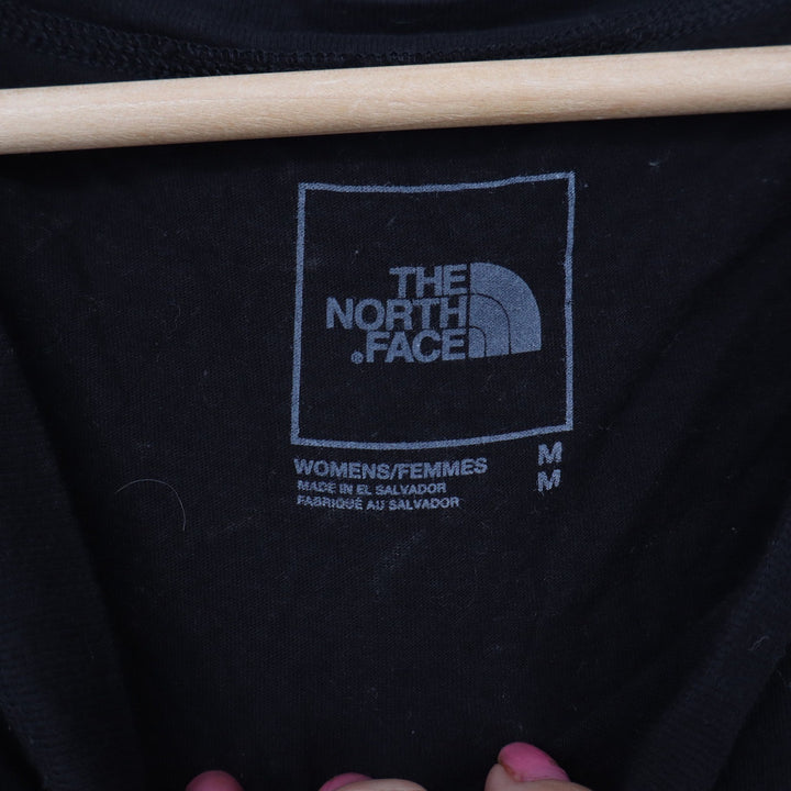 The North Face Tank Top Womens M Pride Rainbow Logo Black Cropped Excellent