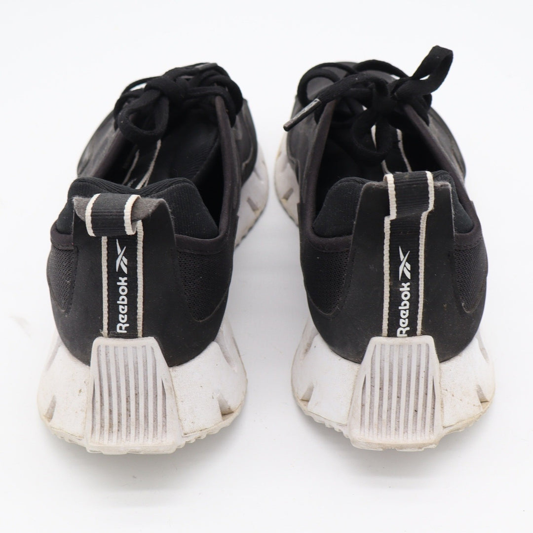 Reebok Zig Dynamica 3 Mens Black White Running Shoes Size 9