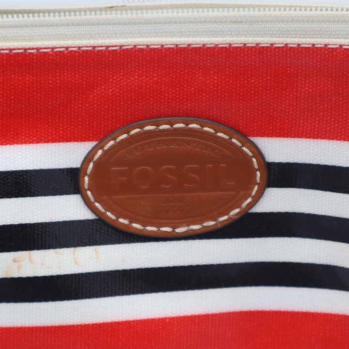 Fossil Keyper Womens Handbag Multicolor Striped Adjustable Strap Crossbody Bag