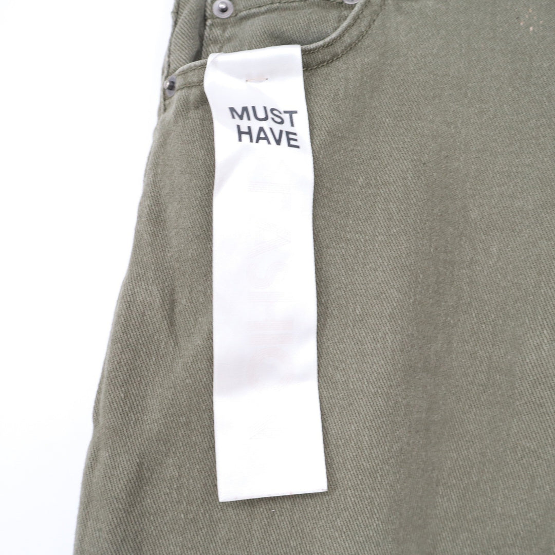 Tinseltown Olive Green Cargo Wide Leg Pants Raw Hem High Rise Size 1