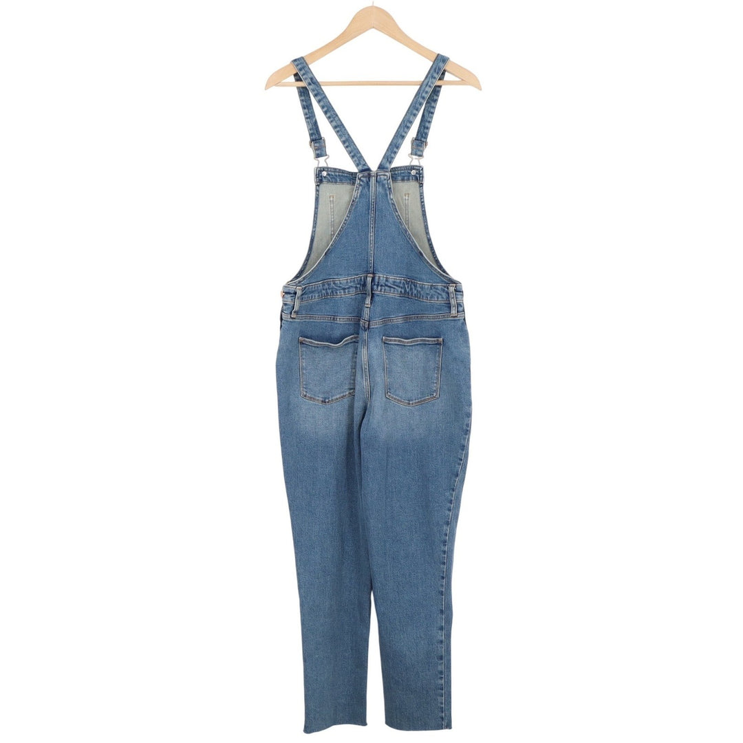 Universal Thread Womens Blue Denim Overalls Straight Leg Medium Wash Size 8/29R