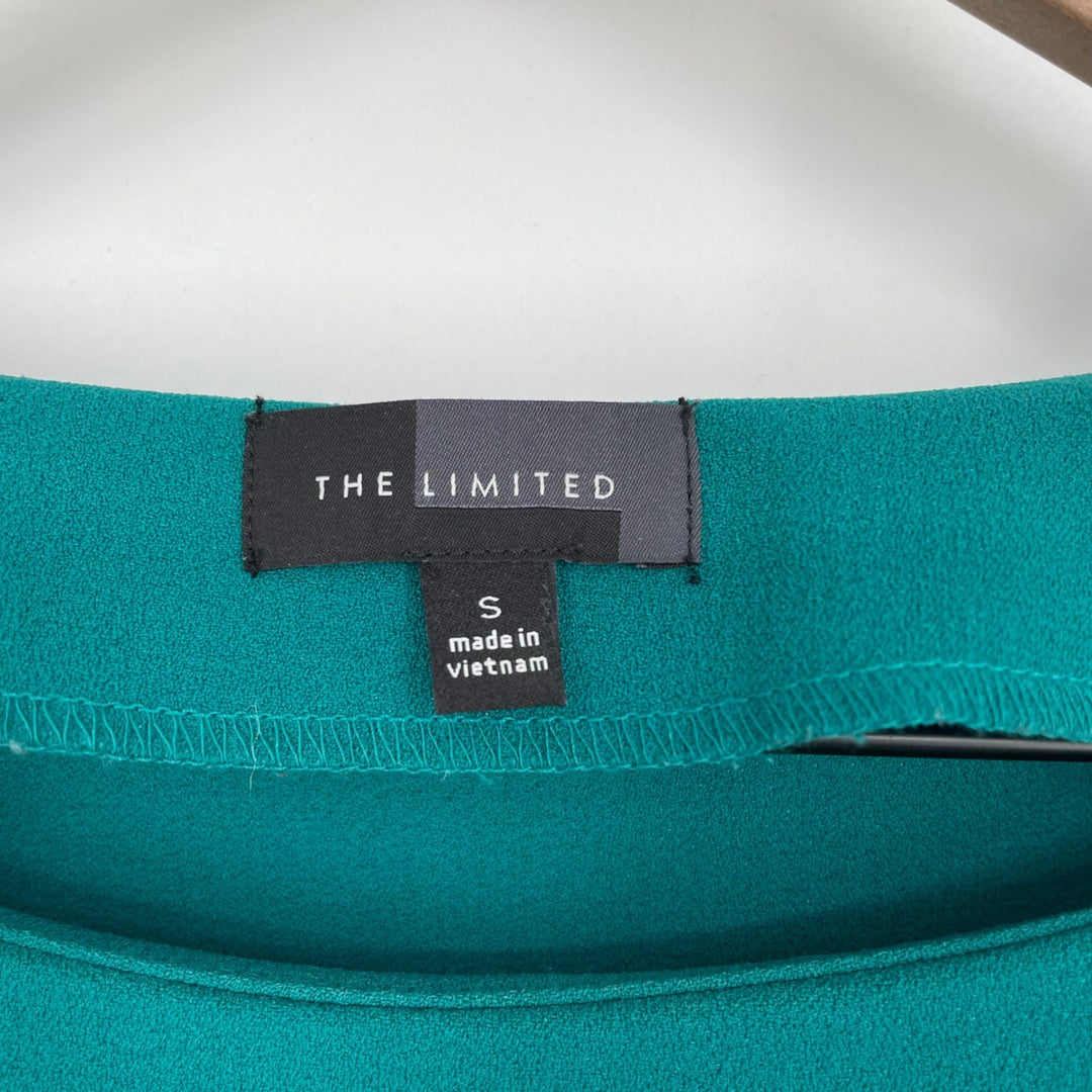 The Limited Teal Green 3/4 Sleeve Boat Neck Top Size S