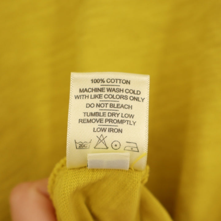 American Giant Classic T-Shirt Women's Large Yellow Cotton Short Sleeve Pullover