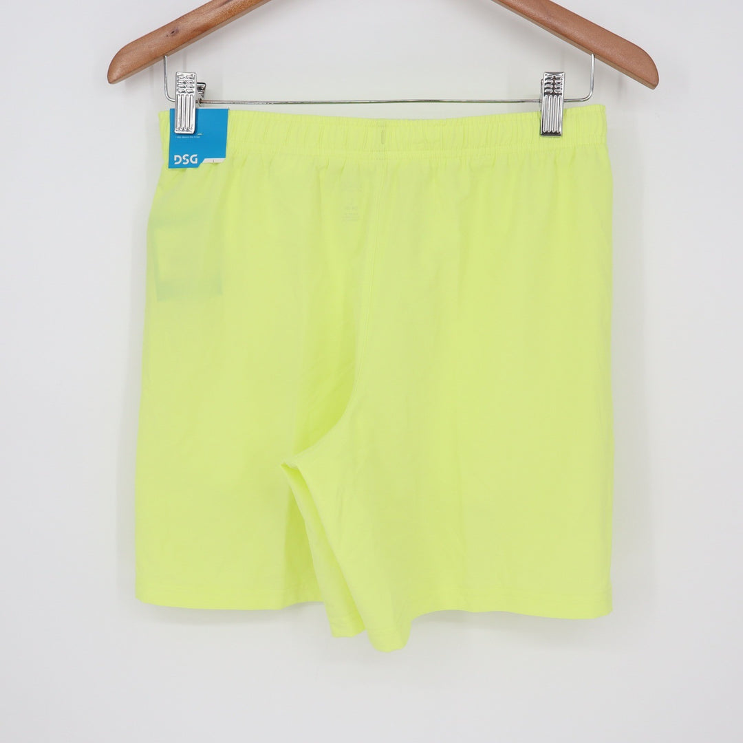 DSG Boys Agility Shorts Light Lime Neon Yellow Athletic UV Protection L 14-16