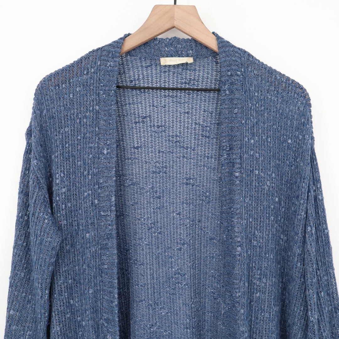 Altar'd State Cardigan Sweater Womens L Blue Open Knitted Long Sleeve Pullover