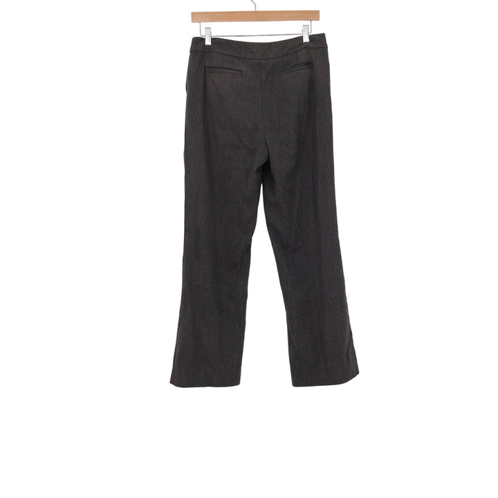 Anne Klein Womens Charcoal Grey Straight Leg Dress Pants Workwear Size 6