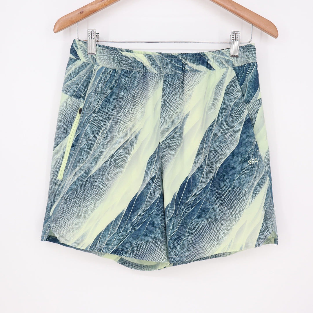 DSG Mens 6" Agility Short Navy Lime Abstract Print Size S DAM15104PRT New