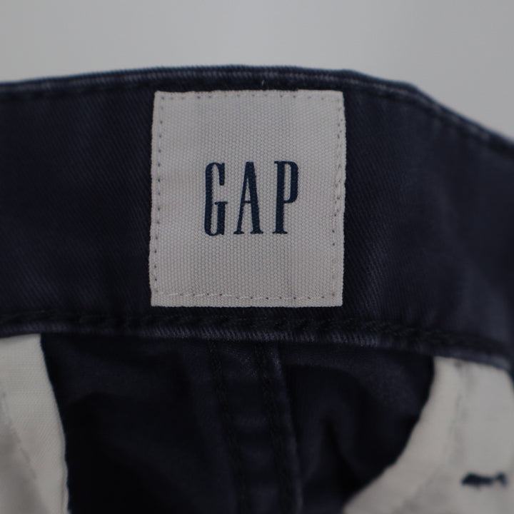 Gap Mens 32 Essential Khaki Shorts Navy Blue 10 Inch Inseam Stretch Cotton Chino