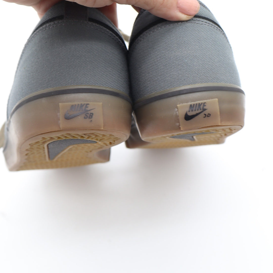 Nike SB Portmore Mens Skate Shoes Grey Black Gum Canvas Sneakers Size 11